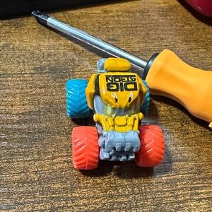 Yellow and Red Toy Truck